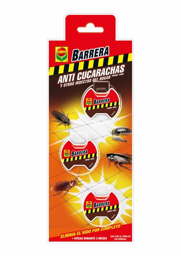 COMPO Barrera Anti-Cucarachas Cebo 3x4g