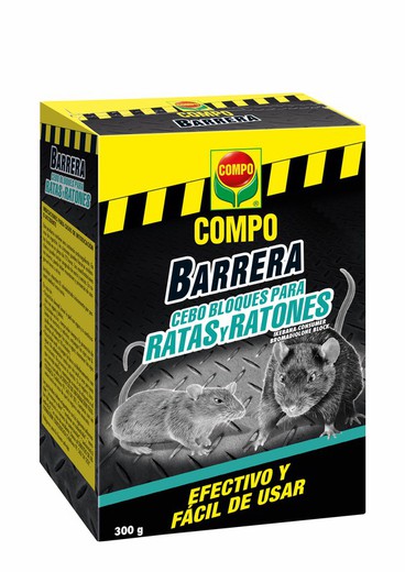 COMPO Barrera Cebo Bloques para Ratas y Ratones 300g