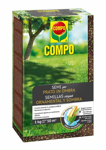 COMPO Semillas Césped Ornamental y Sombra 1kg