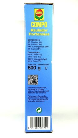 COMPO Azulador Hortensias 800g