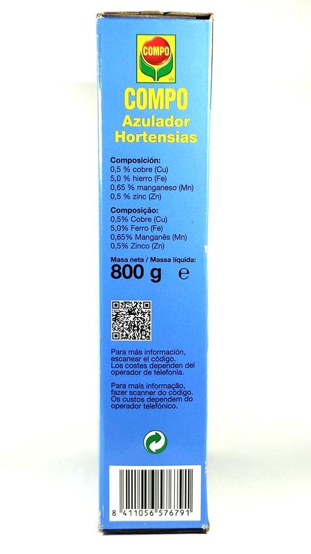 COMPO Azulador Hortensias 800g