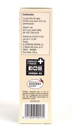 COMPO BIO Azufre Fungicida Antioidio 450g