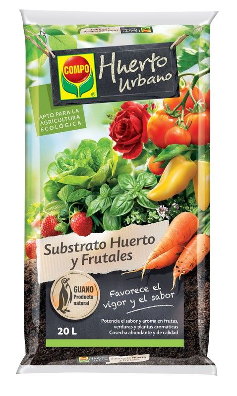 COMPO Substrato Huerto y Frutales 20L