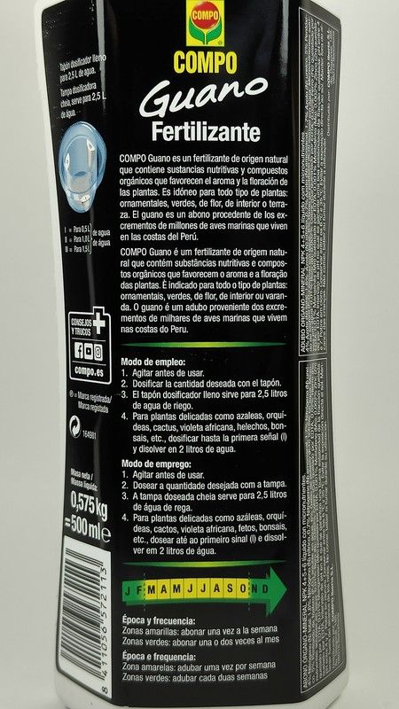 COMPO Guano Fertilizante 500ml