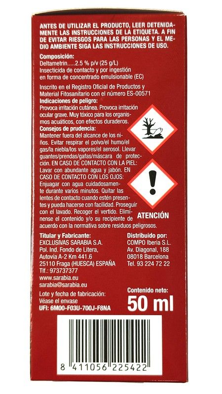 COMPO Insecticida Polivalente 50ml