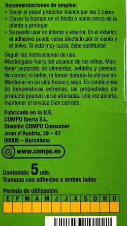 COMPO Trampa Huerto y Jardín 5uds.